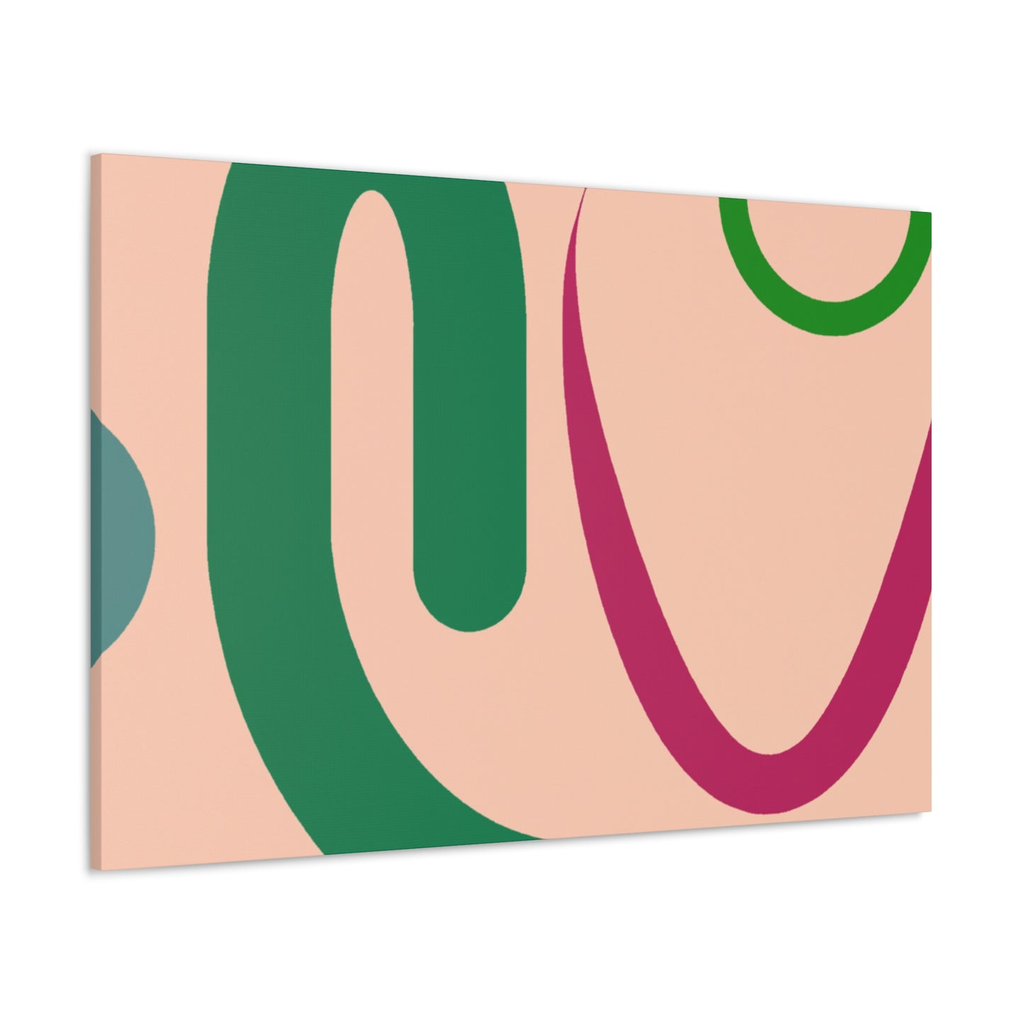 Multicolor Maze- Midcentury - Canvas