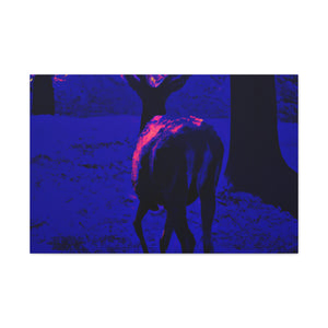 Purple Deer- Wildlife Canvas