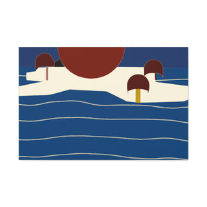 Industrial Sunrise - Midcentury - Canvas