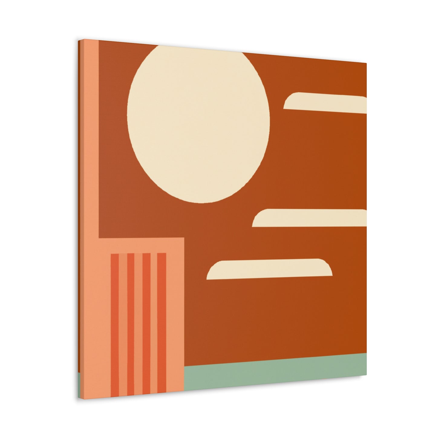 Geometric Blooms - Midcentury - Canvas