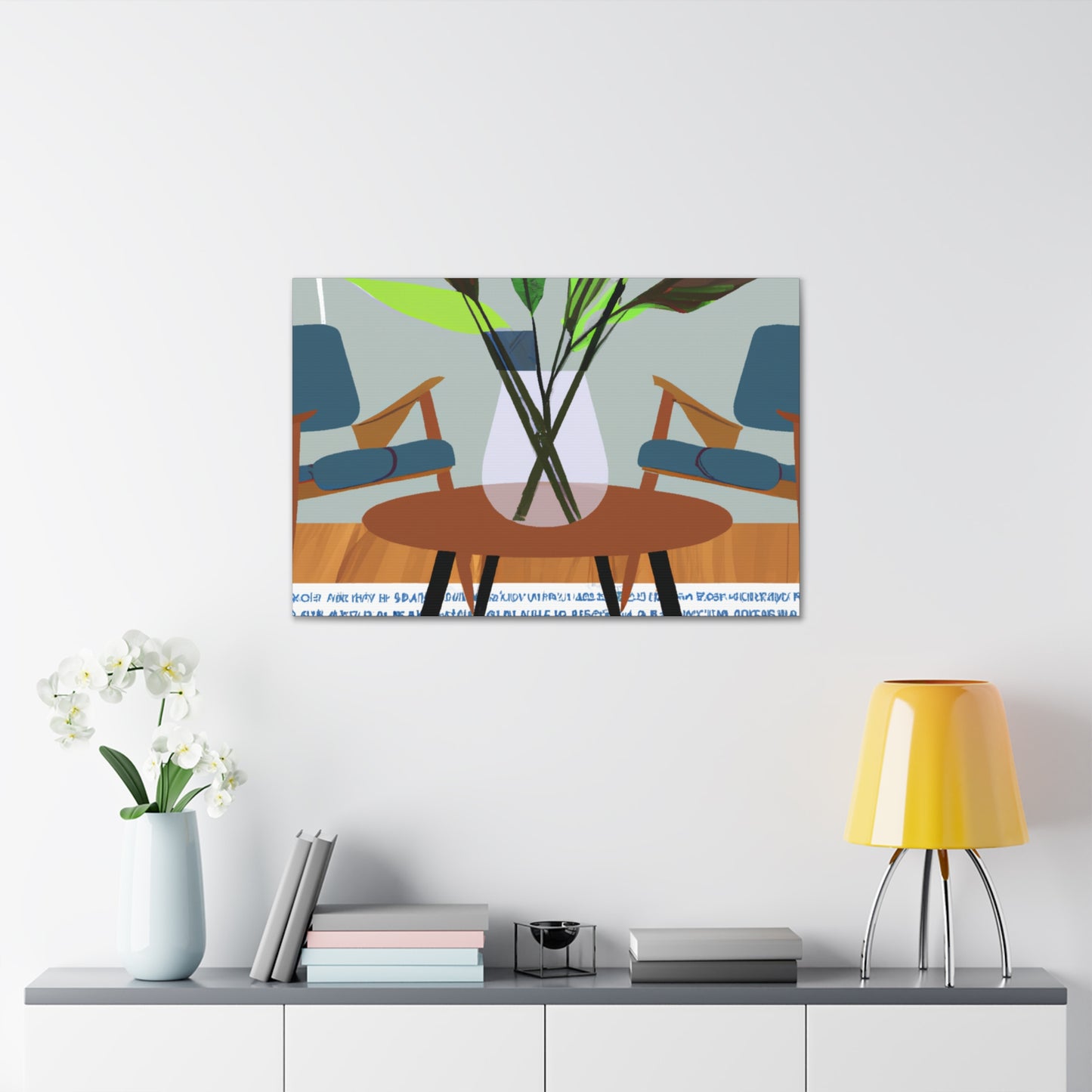 Vibrant Refraction - Midcentury - Canvas
