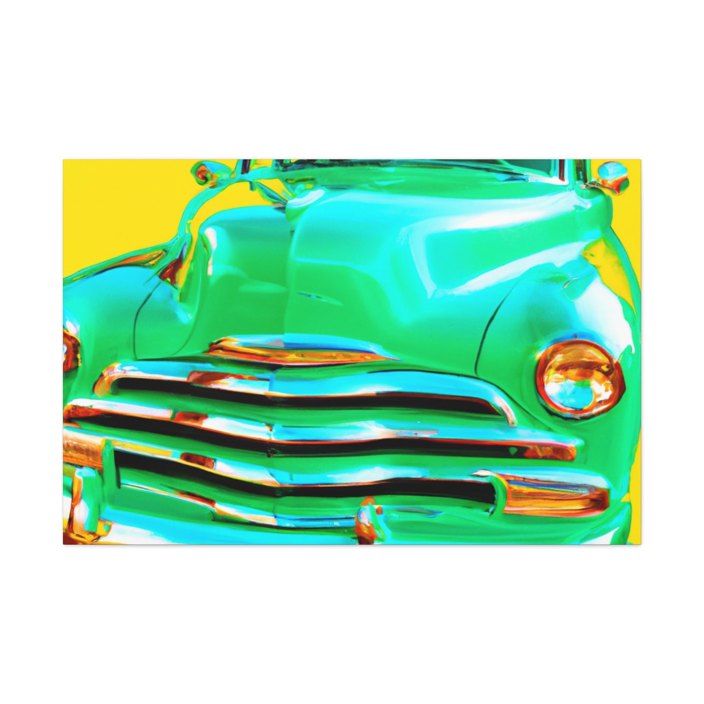 Green Cruiser - Automobile Canvas