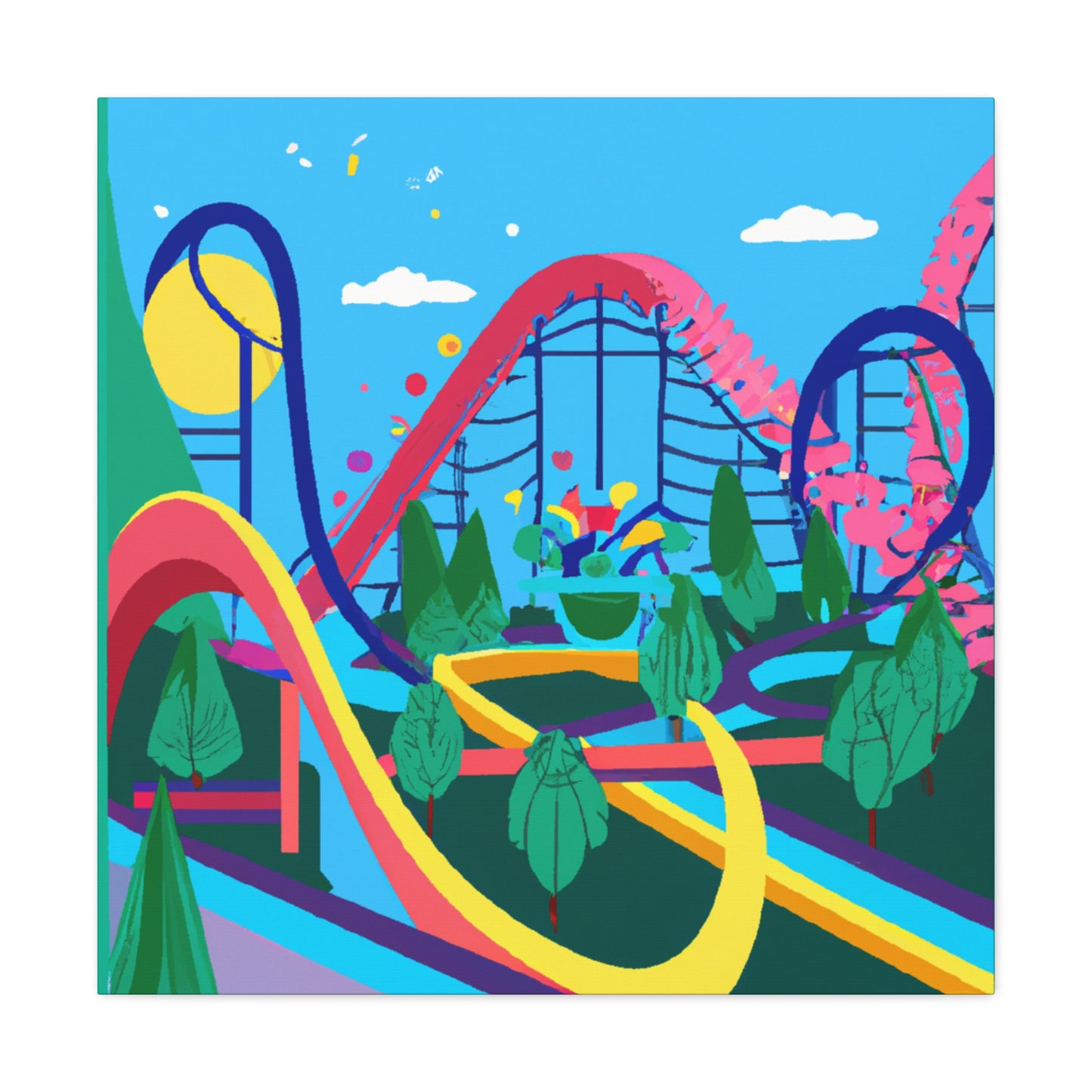 Gardengate - Landscape - Amusement - Canvas