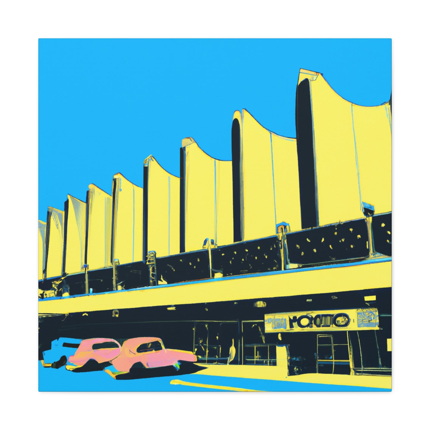 Dreamy Drive-In Diner, 1950s Premiere! - Architectural Canvas