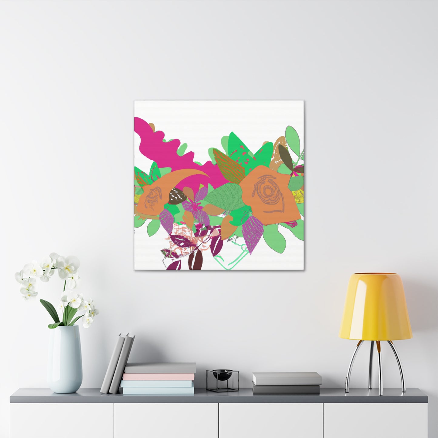 Blissful Joy - Floral - Canvas