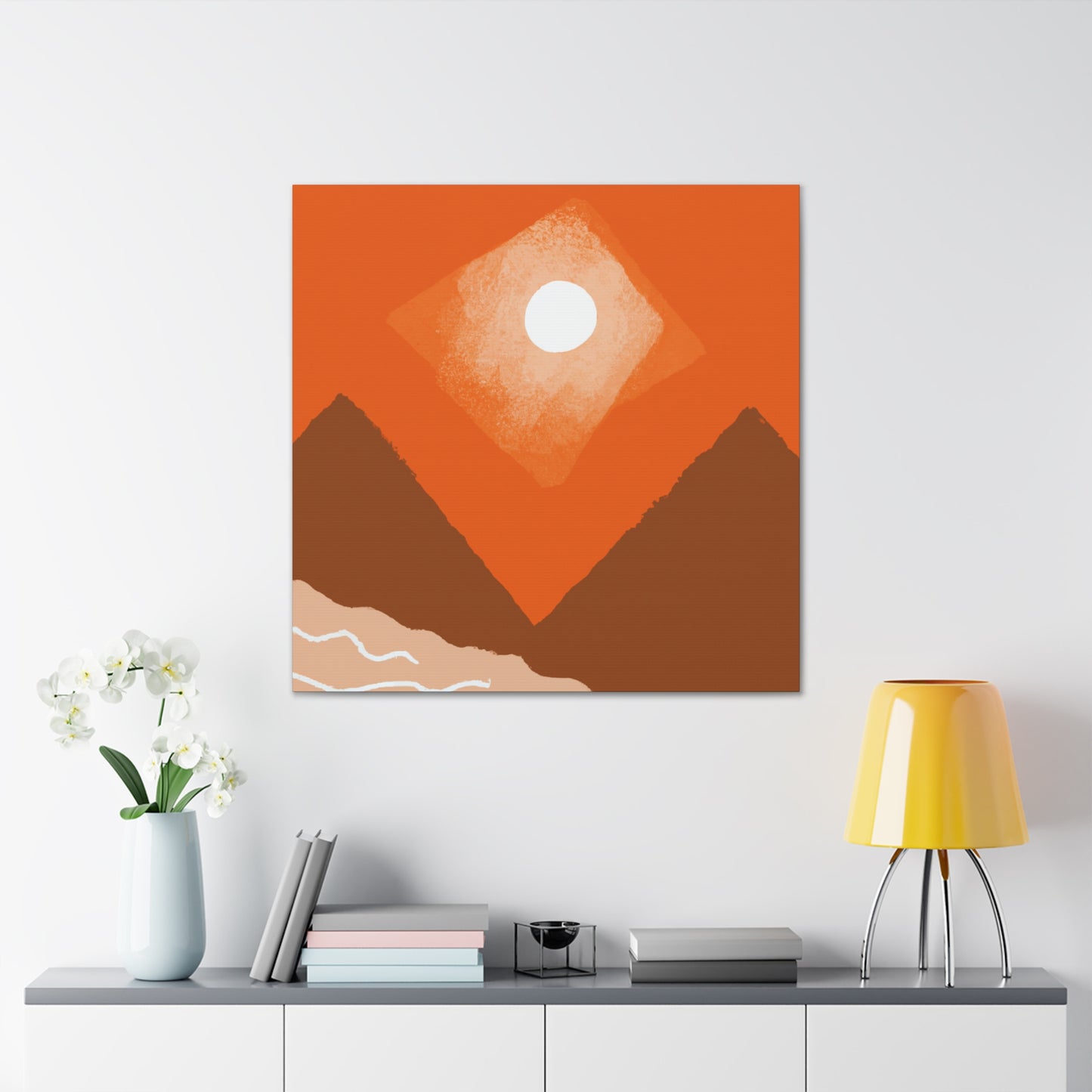 The Empire Chair - Vintage Contemporary - Desert Landscape - Canvas