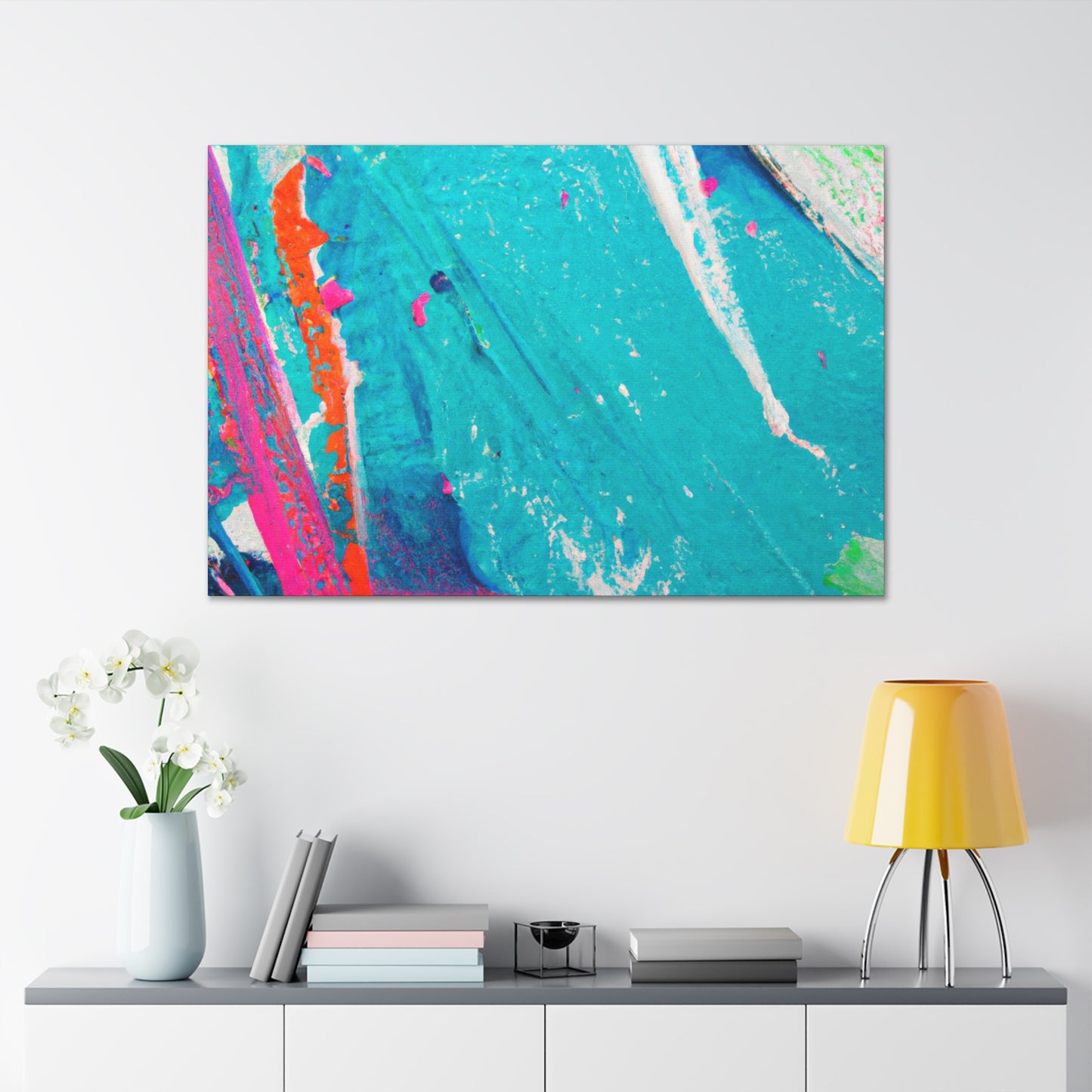 Aqua Lung- Abstract Canvas