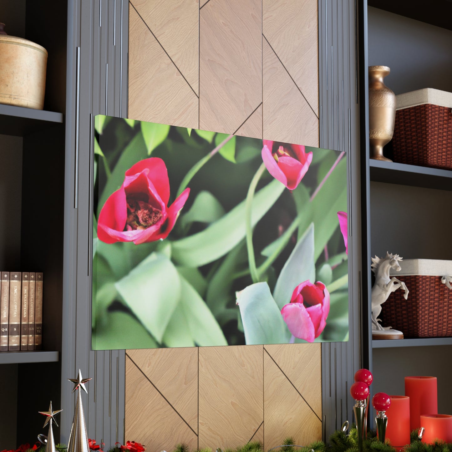 Pink Pop Ups - Canvas - Floral