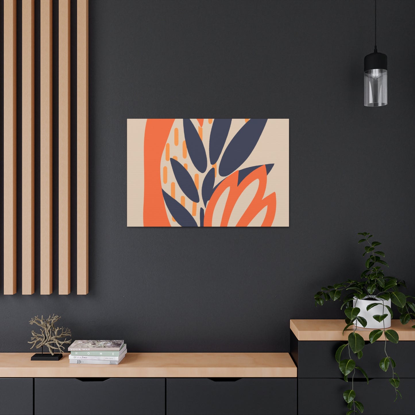 Blooming - Midcentury Floral Canvas