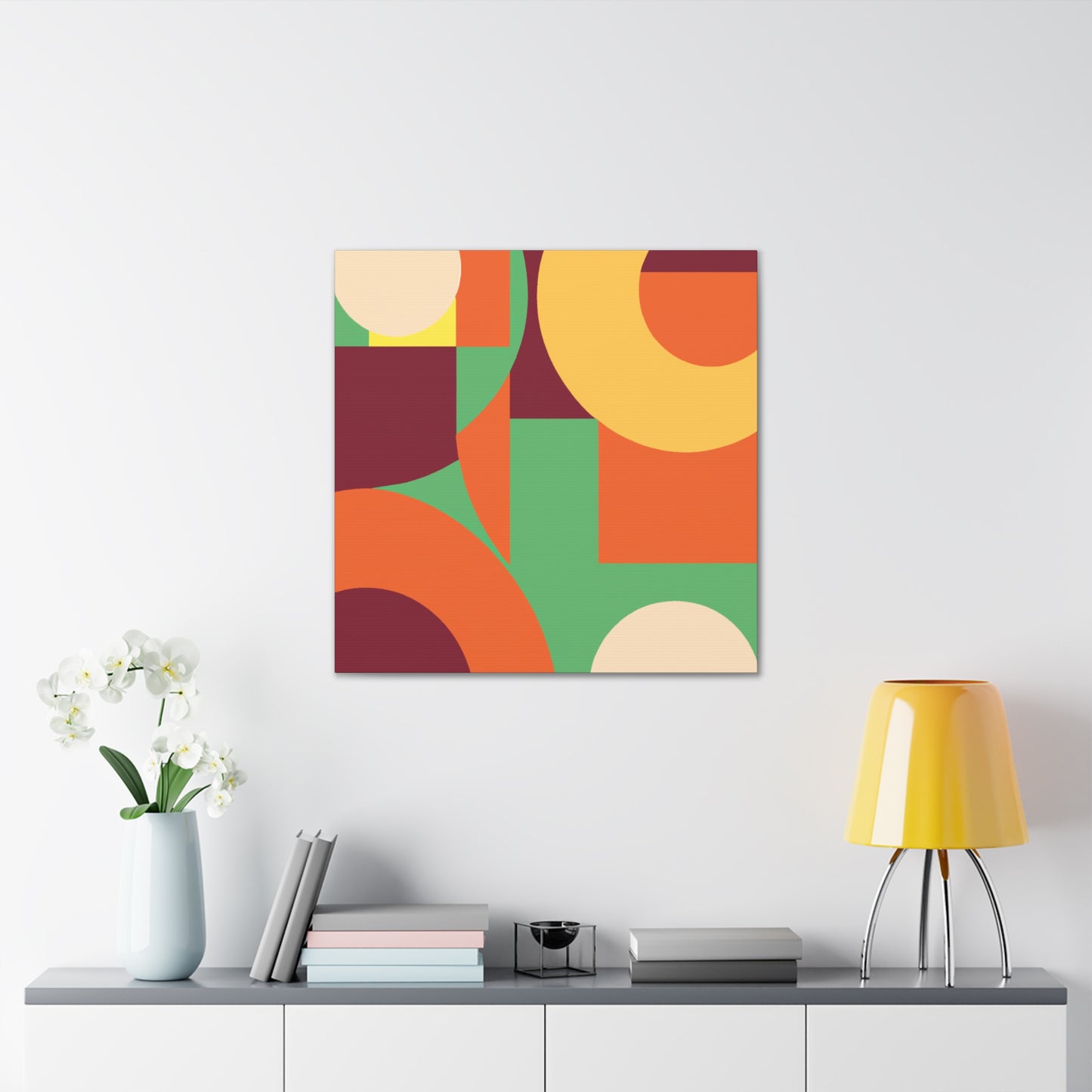 Orbital Burst - Midcentury - Canvas