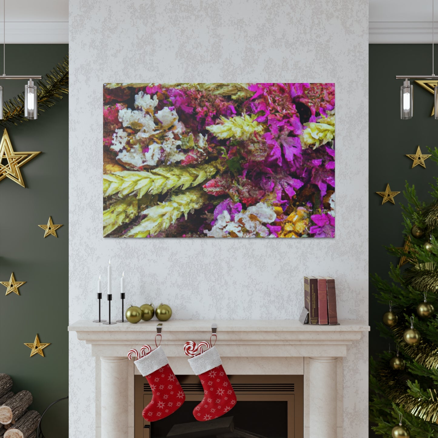Flower Bed Fantasy. - Canvas - Floral