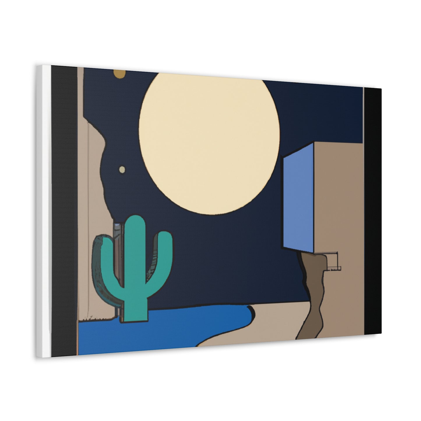 "Poised Reflection - Midcentury" - Canvas