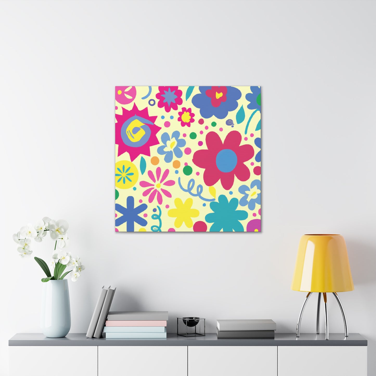 "Flower Symphony" - Floral Canvas