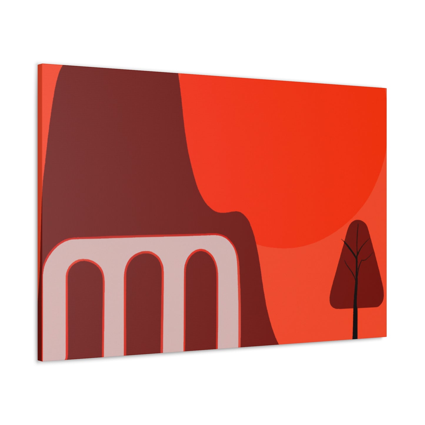 'Abstract Illusion - Midcentury' - Canvas