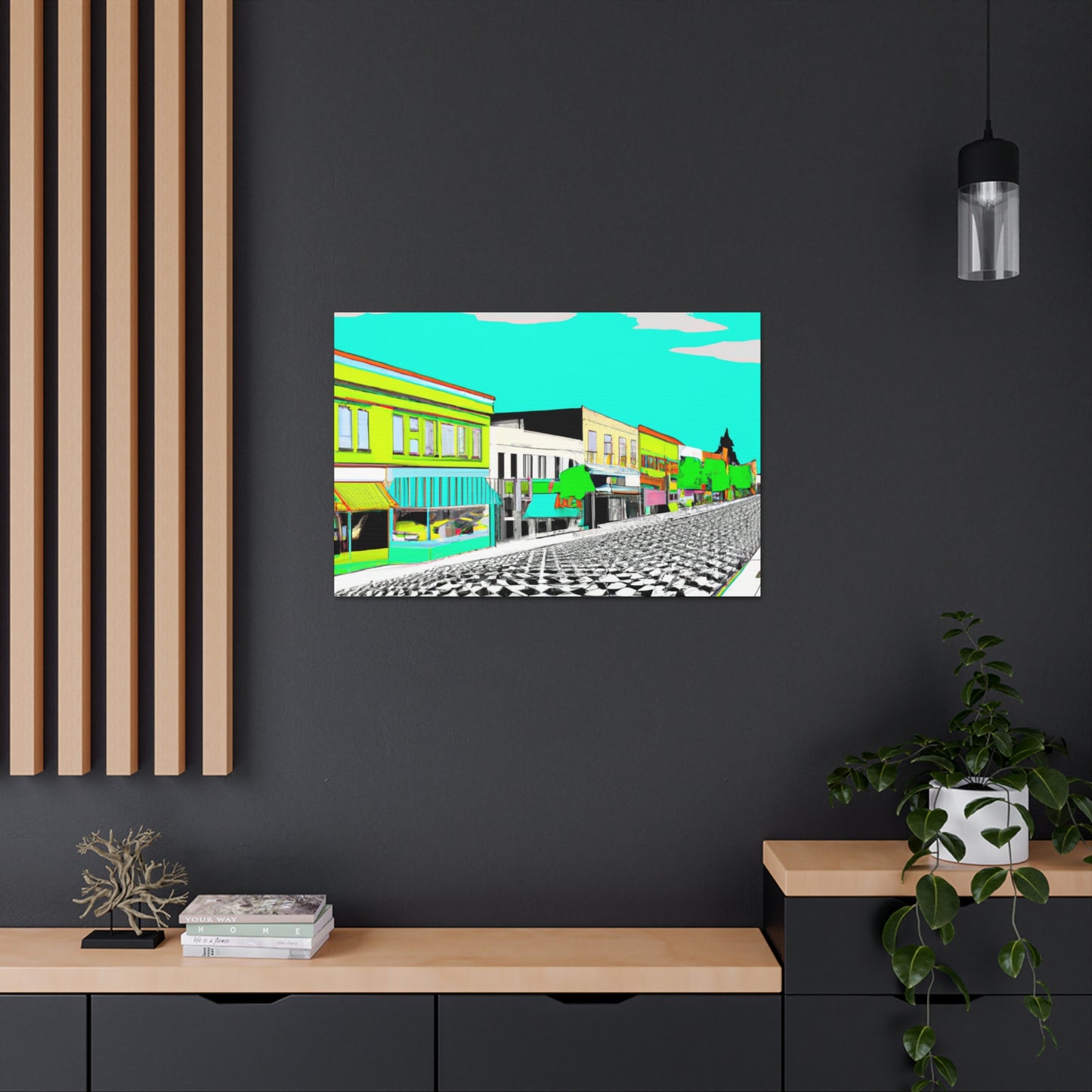 Streamlined Boulevard - Architectural Canvas - Pop Art