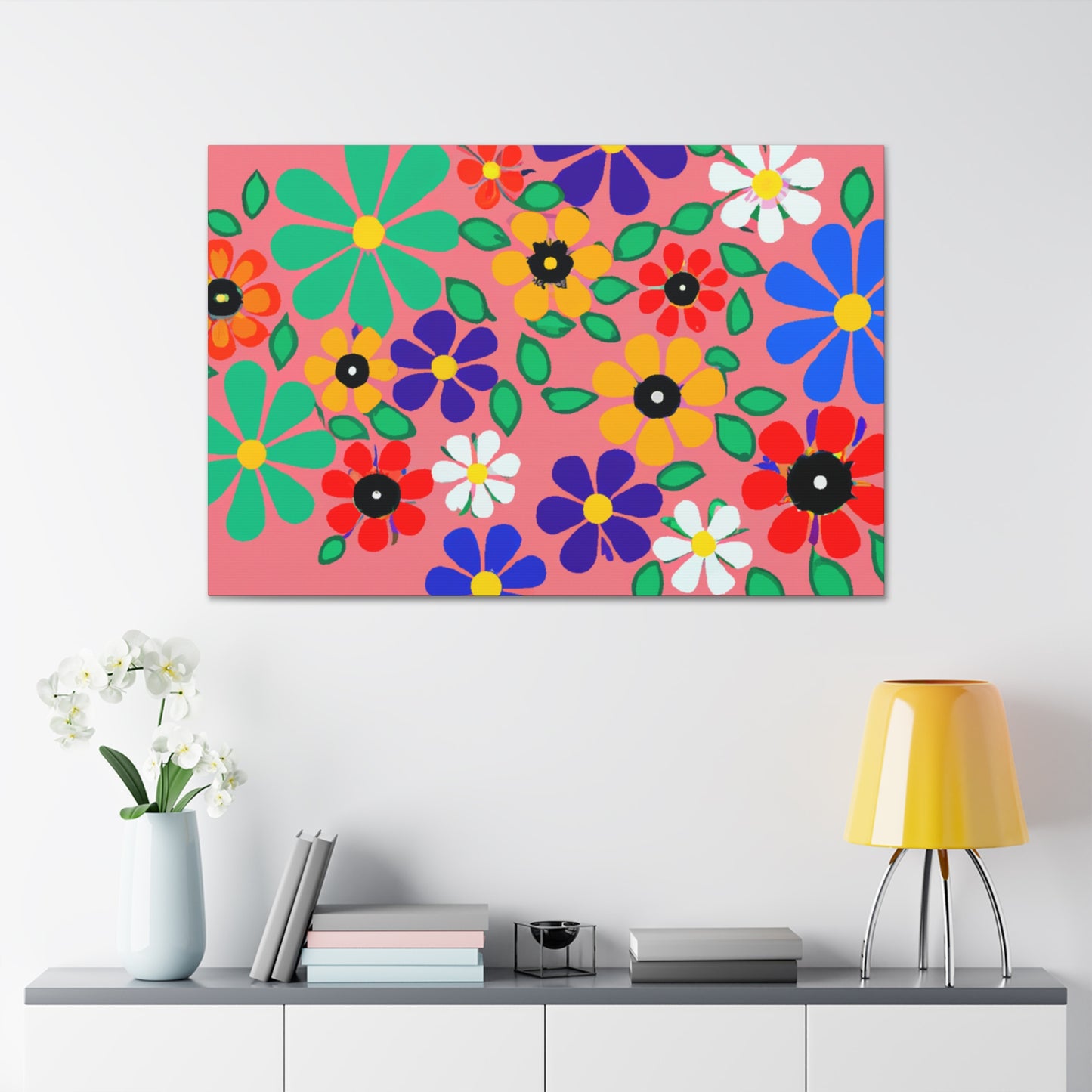 Primrose - Floral. - Canvas