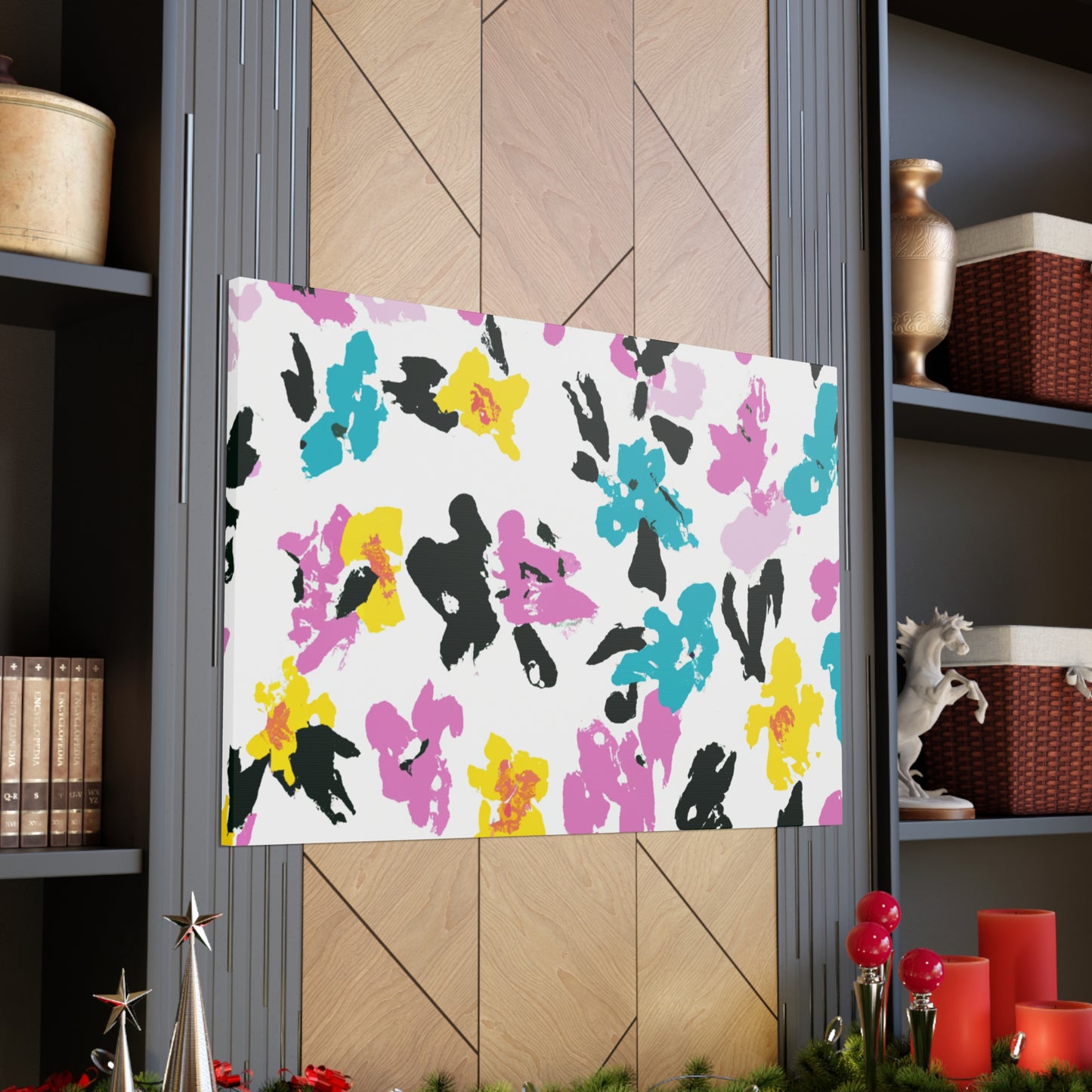 "Petal Push" - Floral Canvas