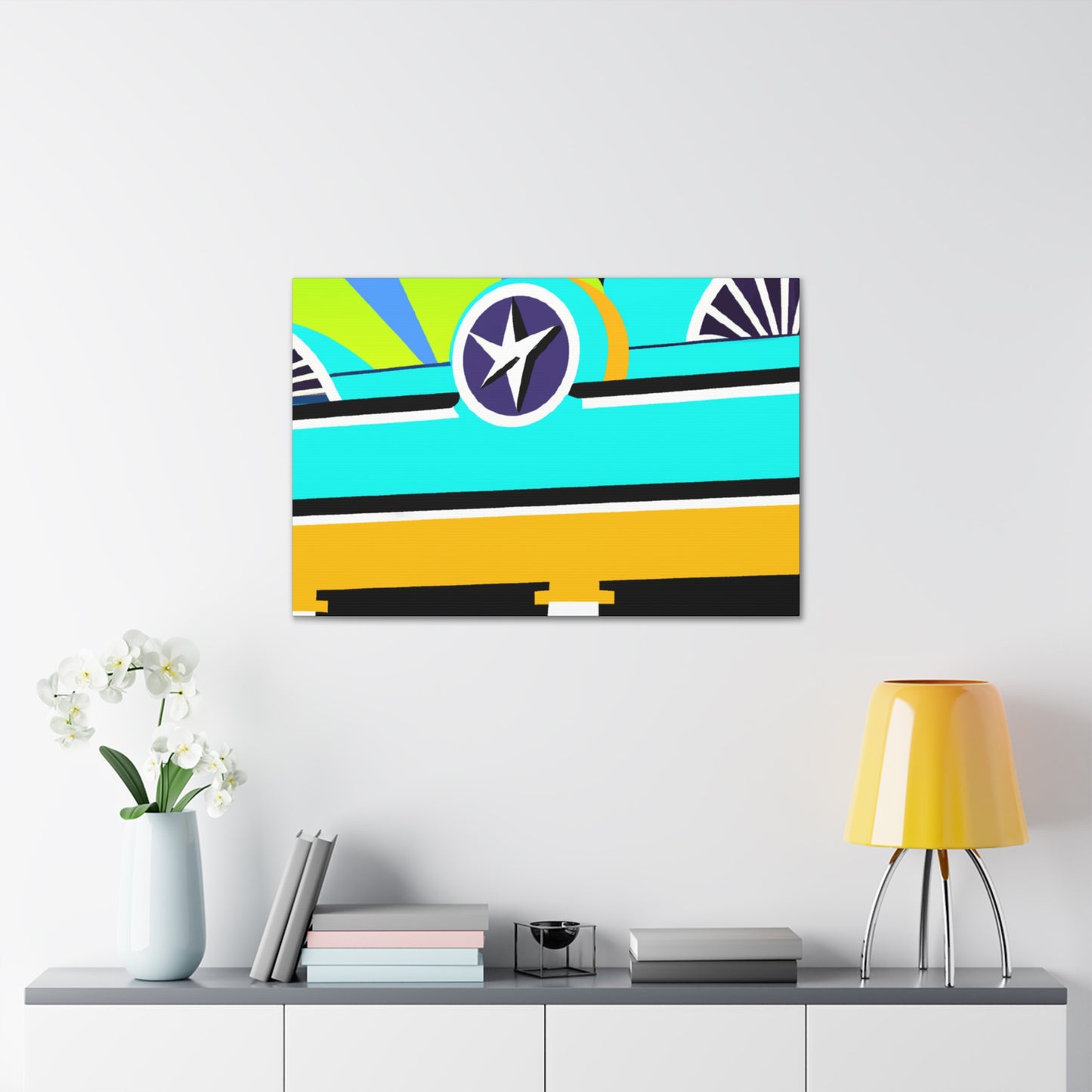"The 'Rocket Ride' Drive-In Movie Experience" - Canvas - Pop Art