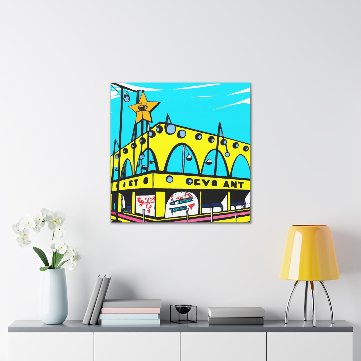 Sock-Hop-A-Round. - Pop Art Canvas