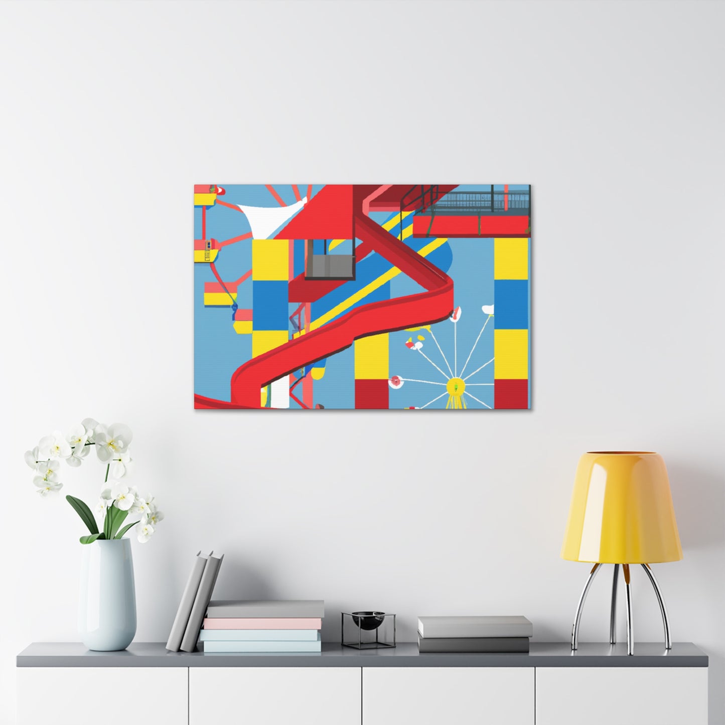 Cotton-Candy City - Amusement - Canvas