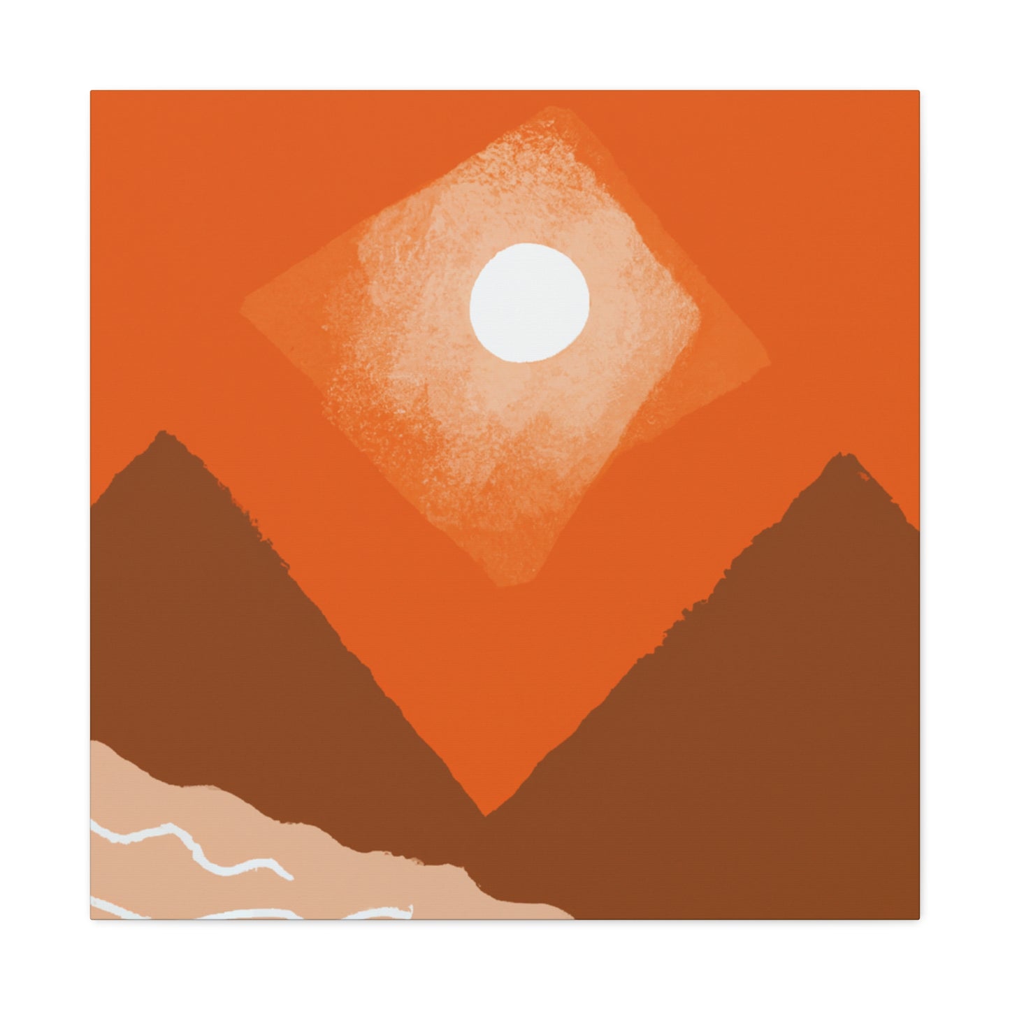 The Empire Chair - Vintage Contemporary - Desert Landscape - Canvas