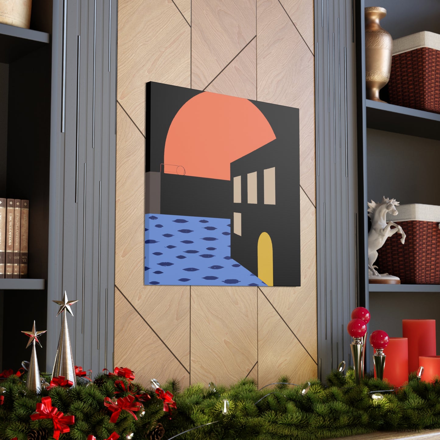 Street Walk - Midcentury Canvas