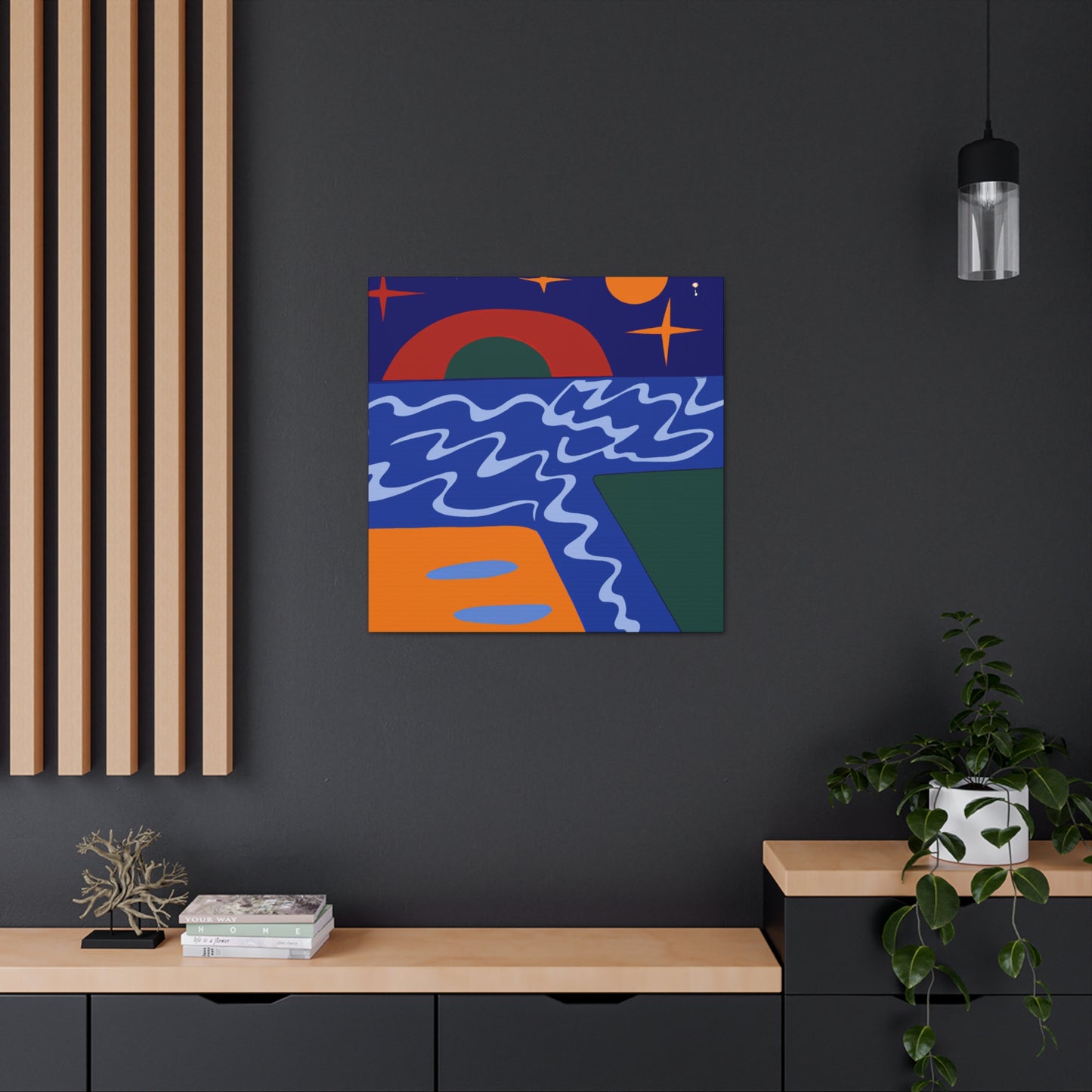 Icey Riveer -Midcentury Canvas