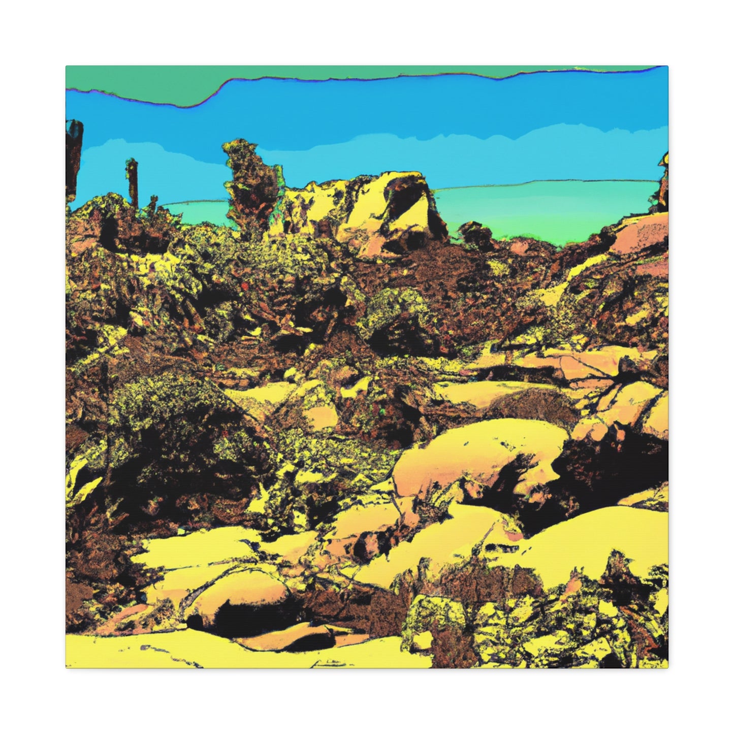 Sunbaked Horizon - Landscape - Canvas