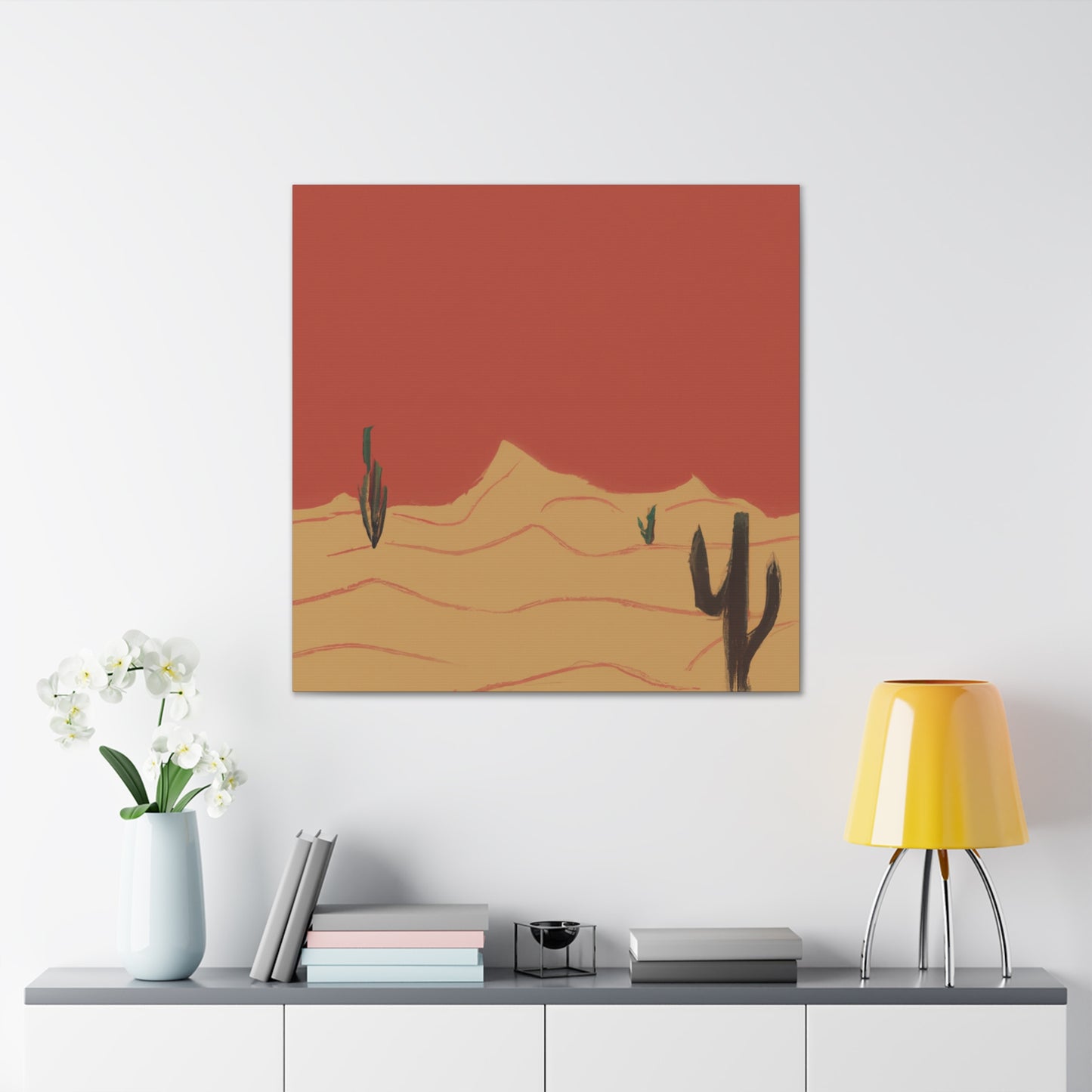 Desert Stage - Vintage Contemporary - Desert - Canvas