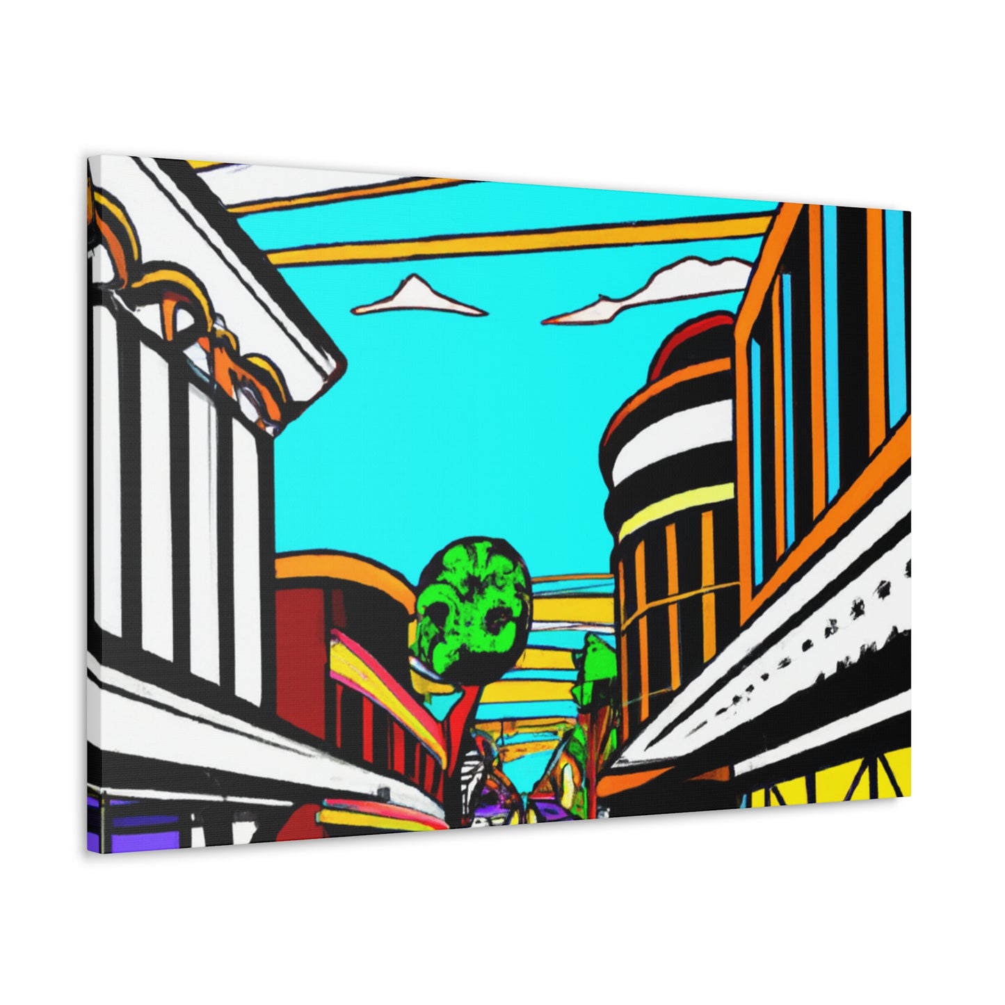 Radio Alley. - Architectural Canvas Pop Art