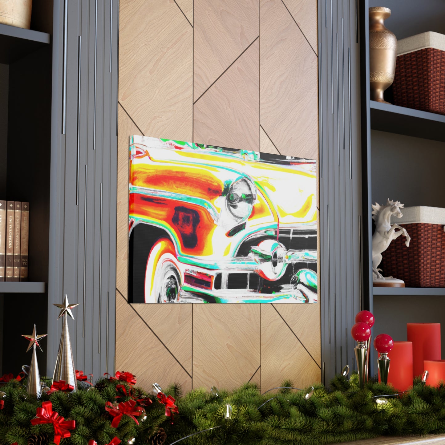 'Classic Car Dash' - Automobile Canvas