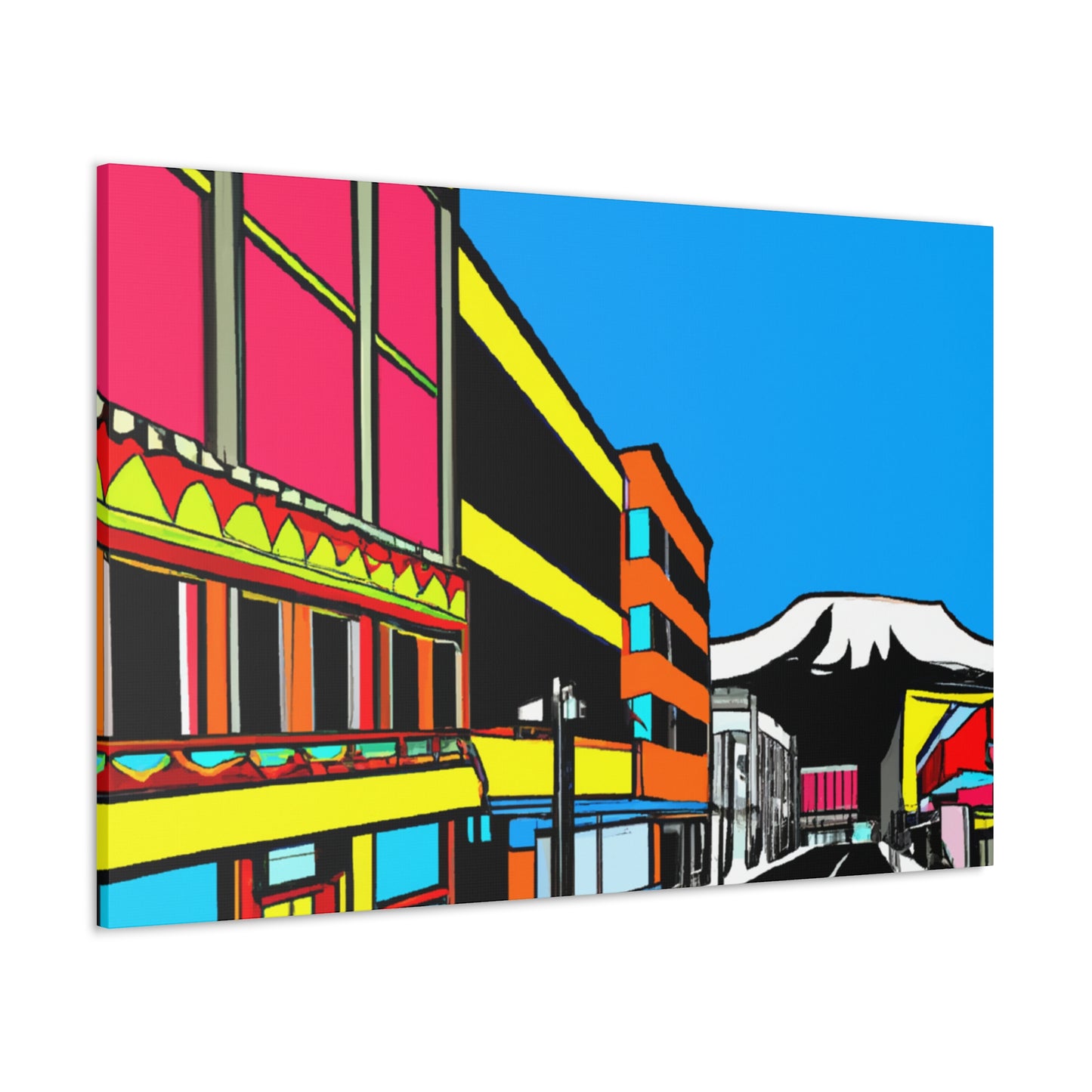 Rock 'n' Roll Avenue - Architectural Canvas Pop Art