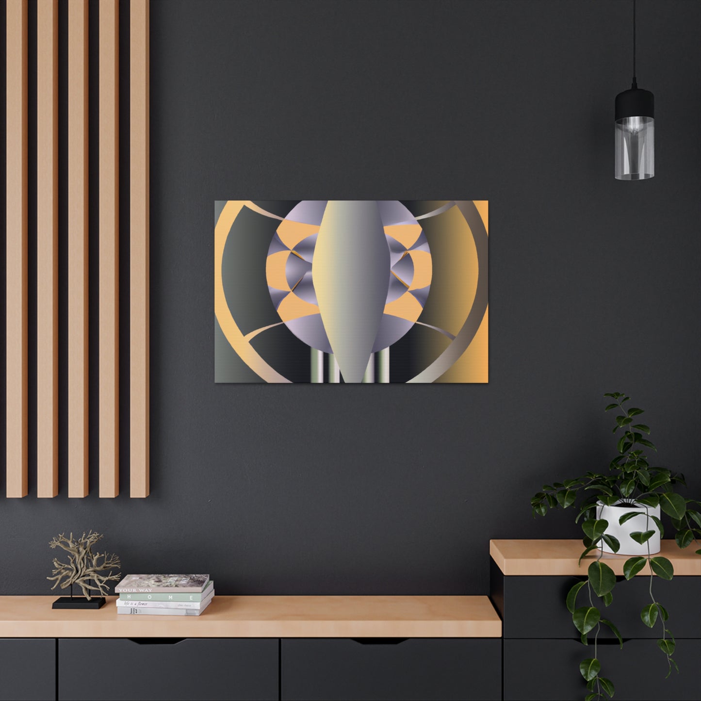 The Spire. - Retro Design Canvas Art Deco