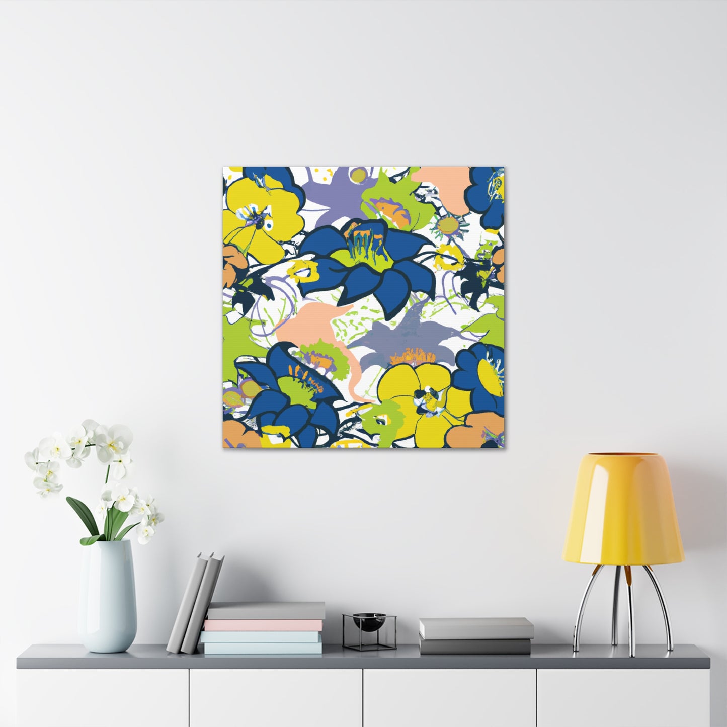 Petal Poetry - Floral Canvas