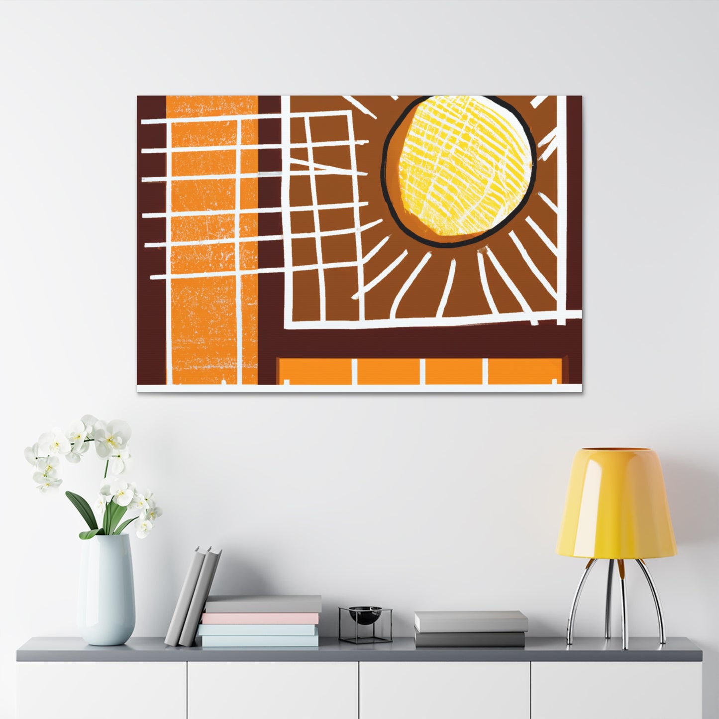 Pow!- Midcentury Canvas