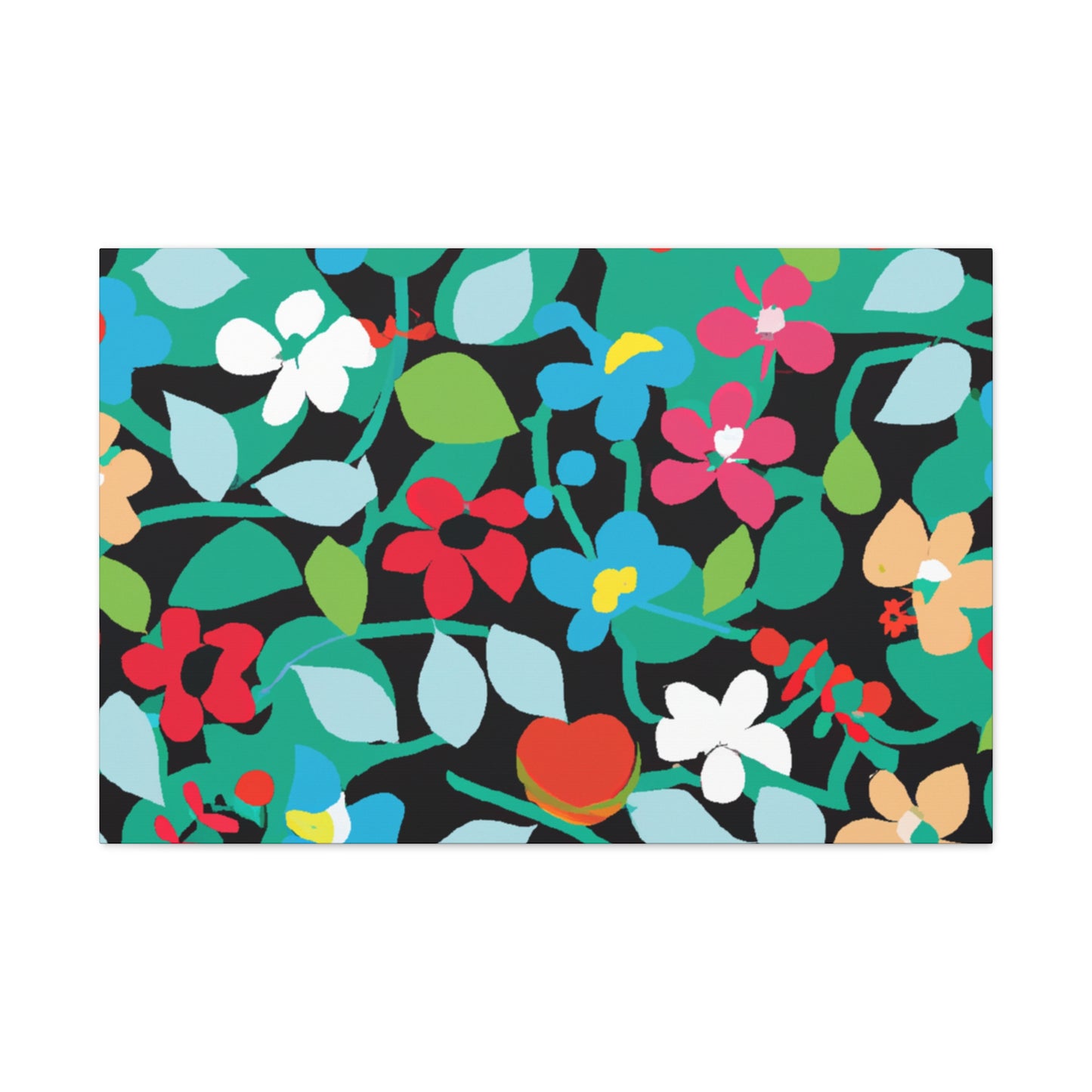 Blooming Happiness - Floral Canvas