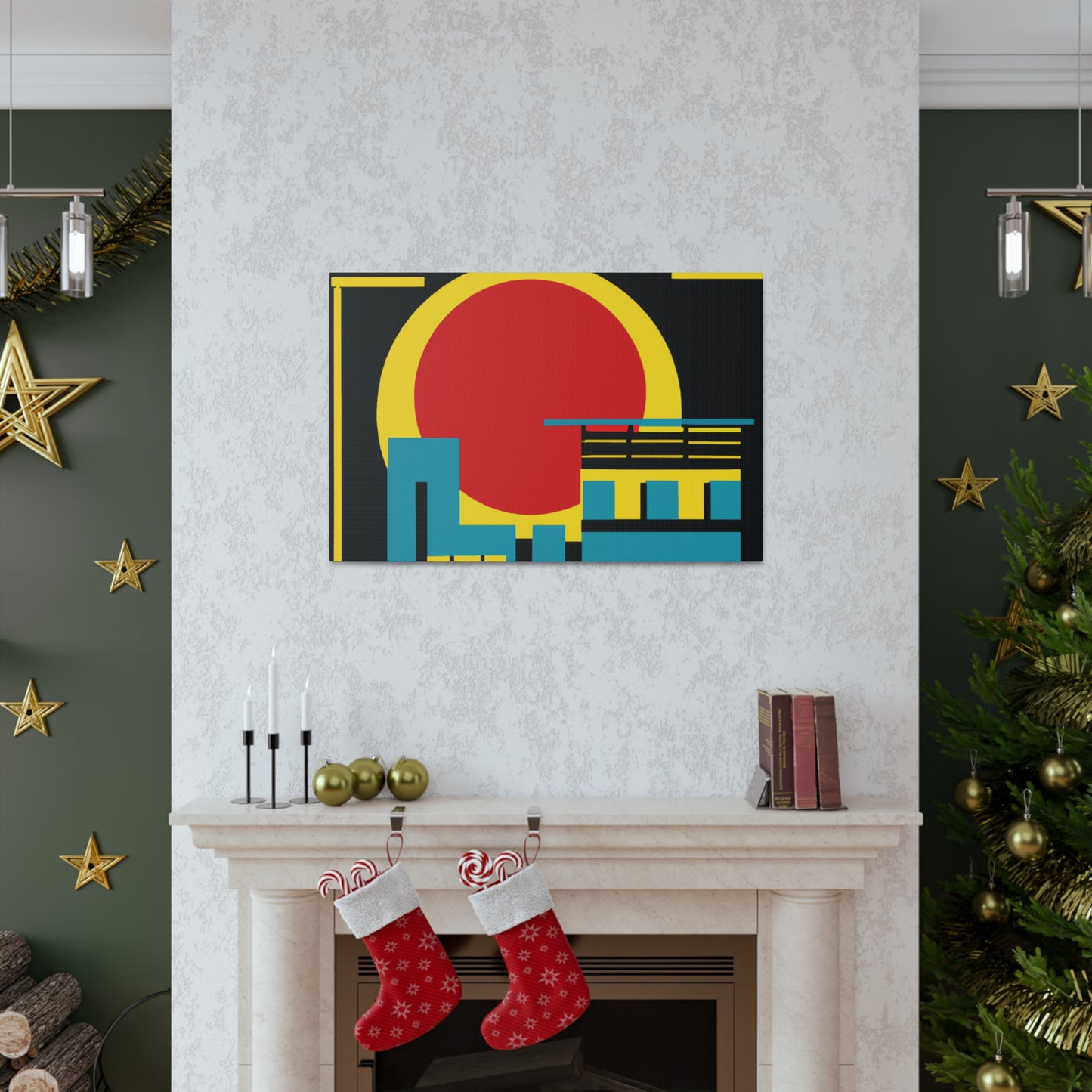 Fireywaddle. - Midcentury Canvas