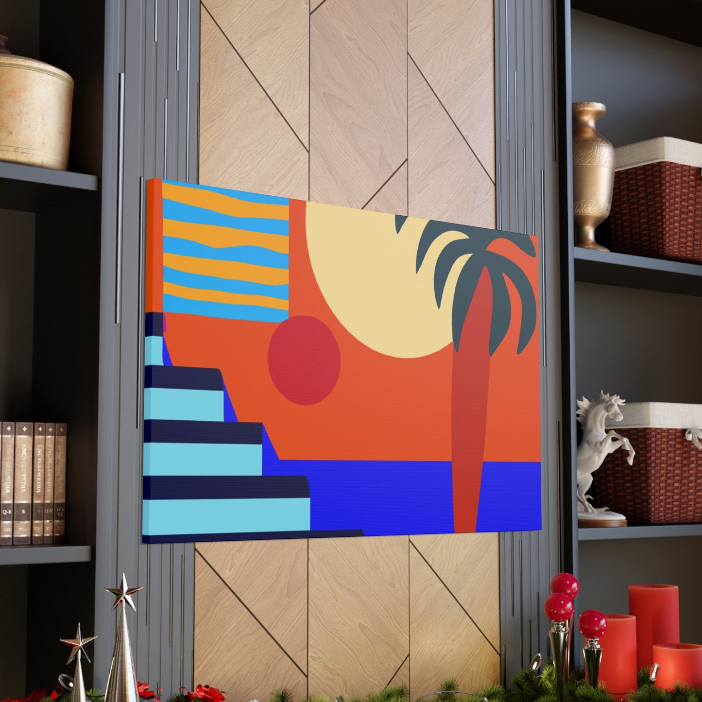 Orange Twitch - Midcentury Canvas
