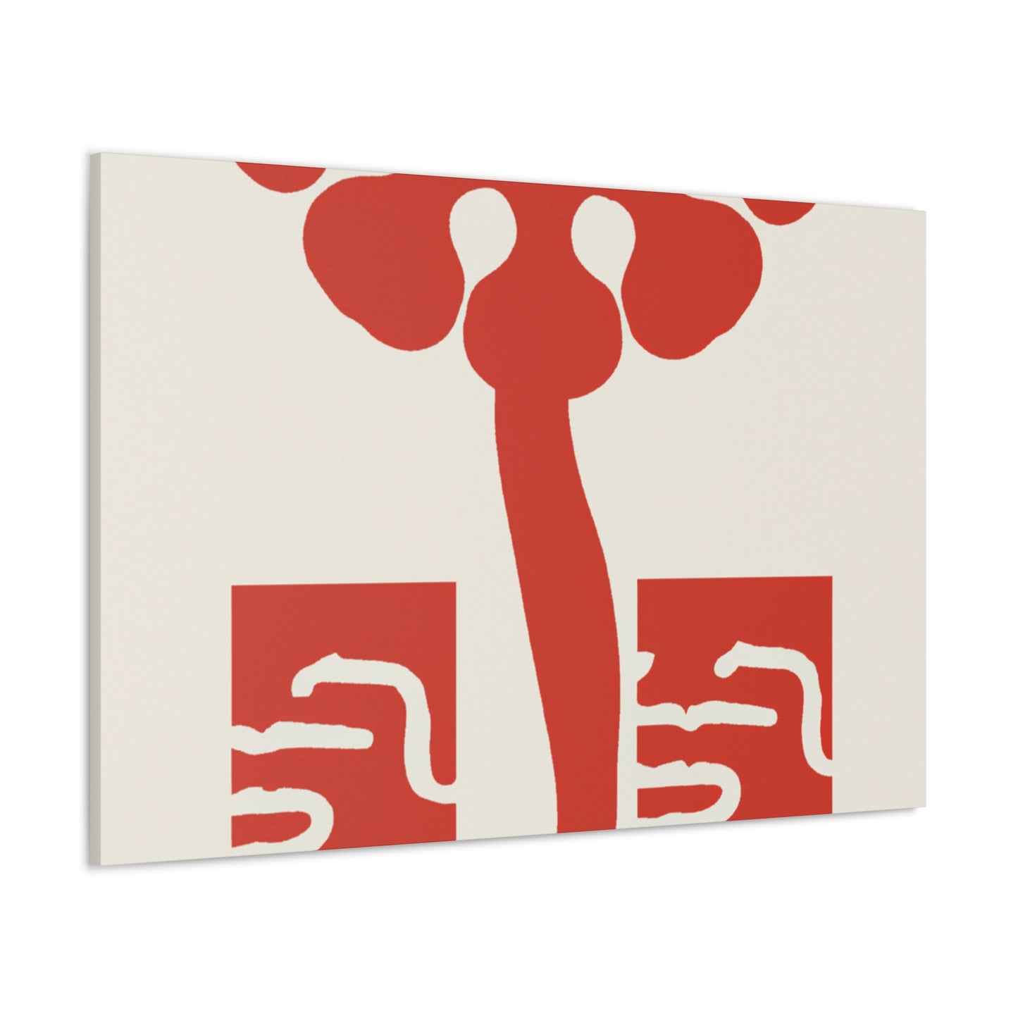Feline Fluffball - Midcentury Canvas
