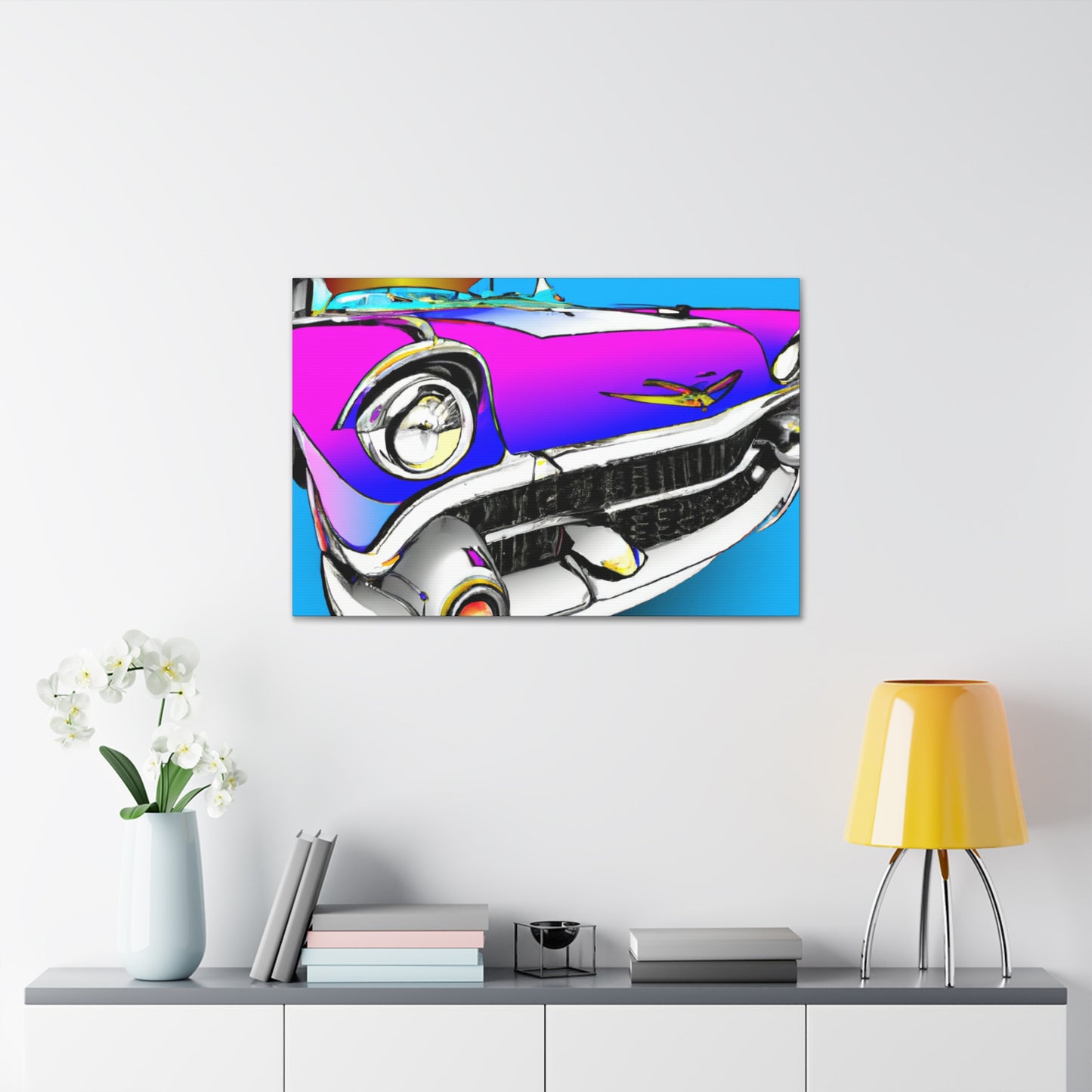 "Classic Car Story" - Automobile Canvas