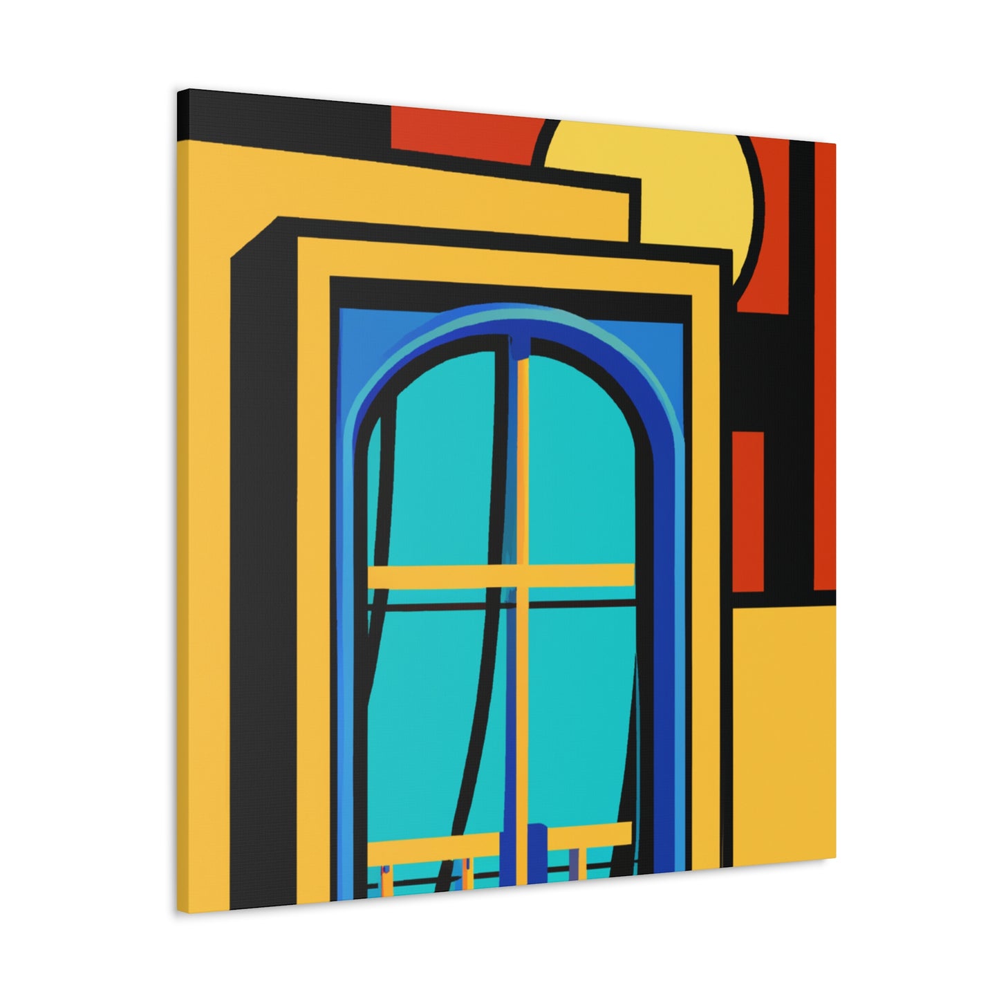 Autumn Reflection- Midcentury - Canvas