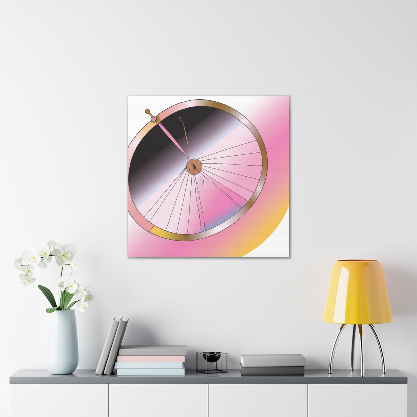 "Wheel Moderne" - Art Deco Canvas