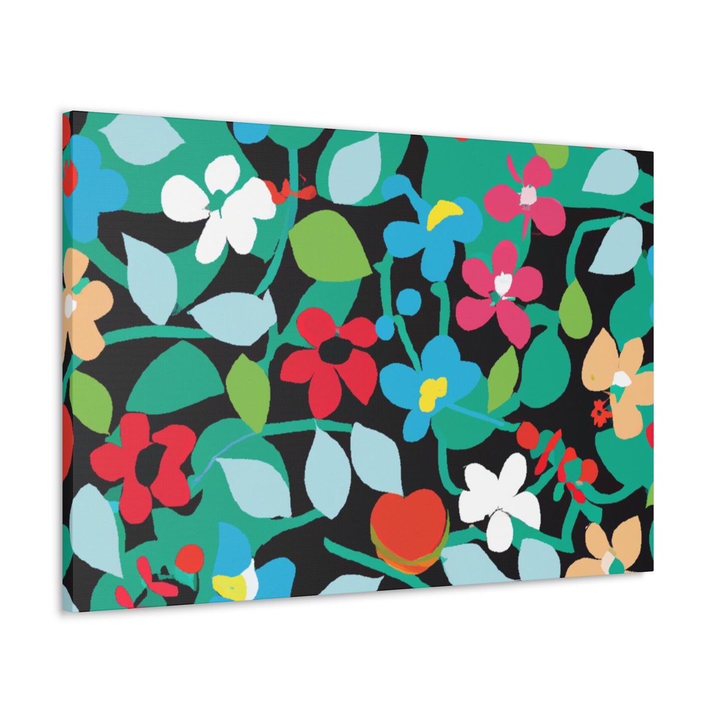 Blooming Happiness - Floral Canvas