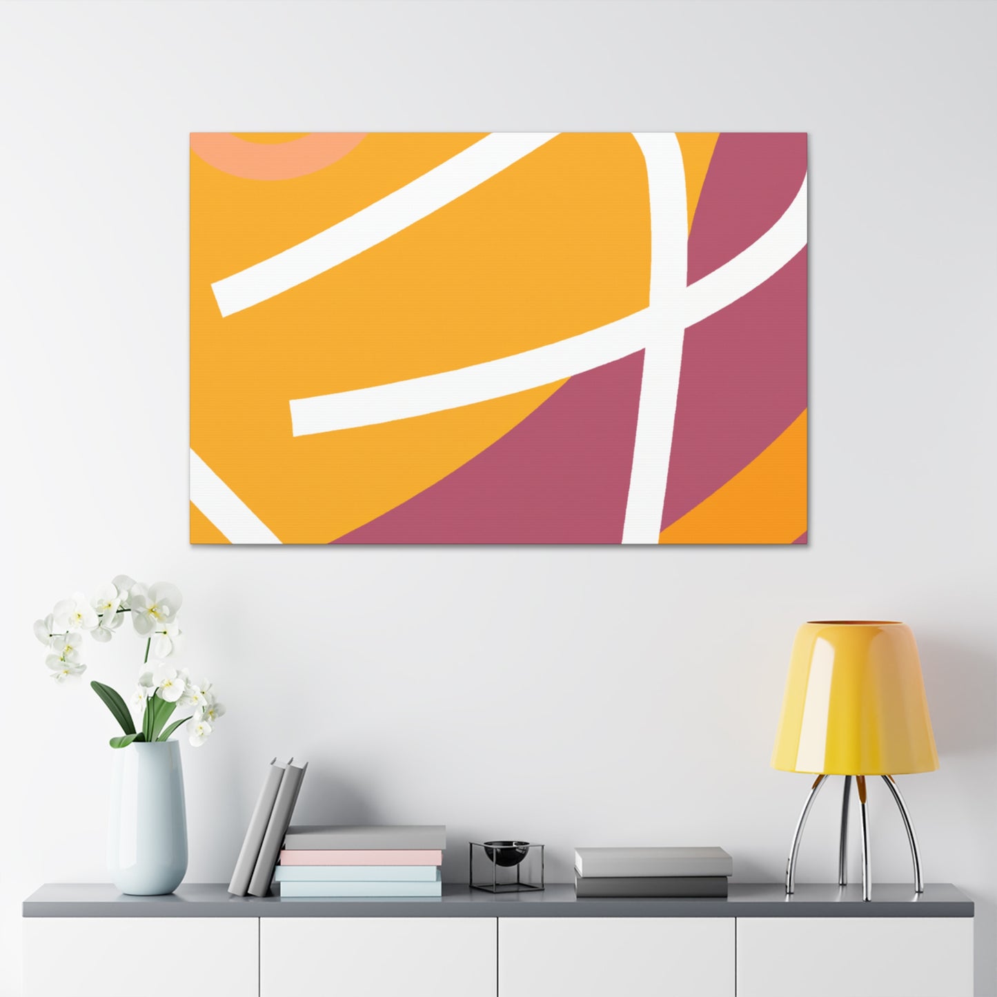 Dreamy Sunburst - Midcentury - Canvas