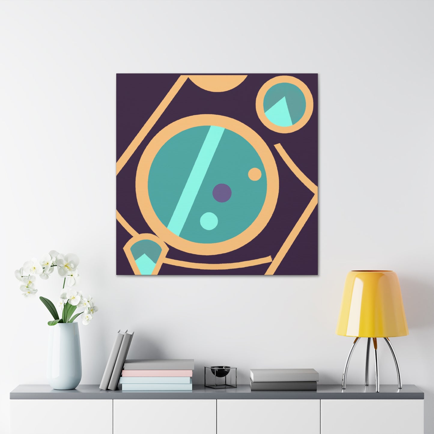 "Far Out Flowerpot- Midcentury" - Canvas