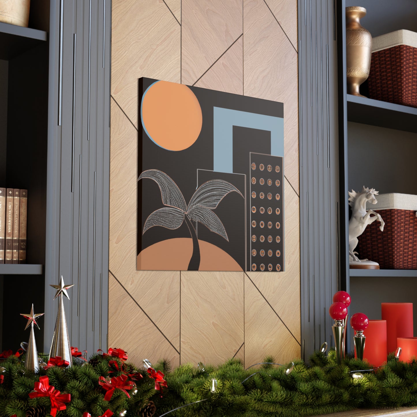 Dark Lovely - Midcentury Canvas