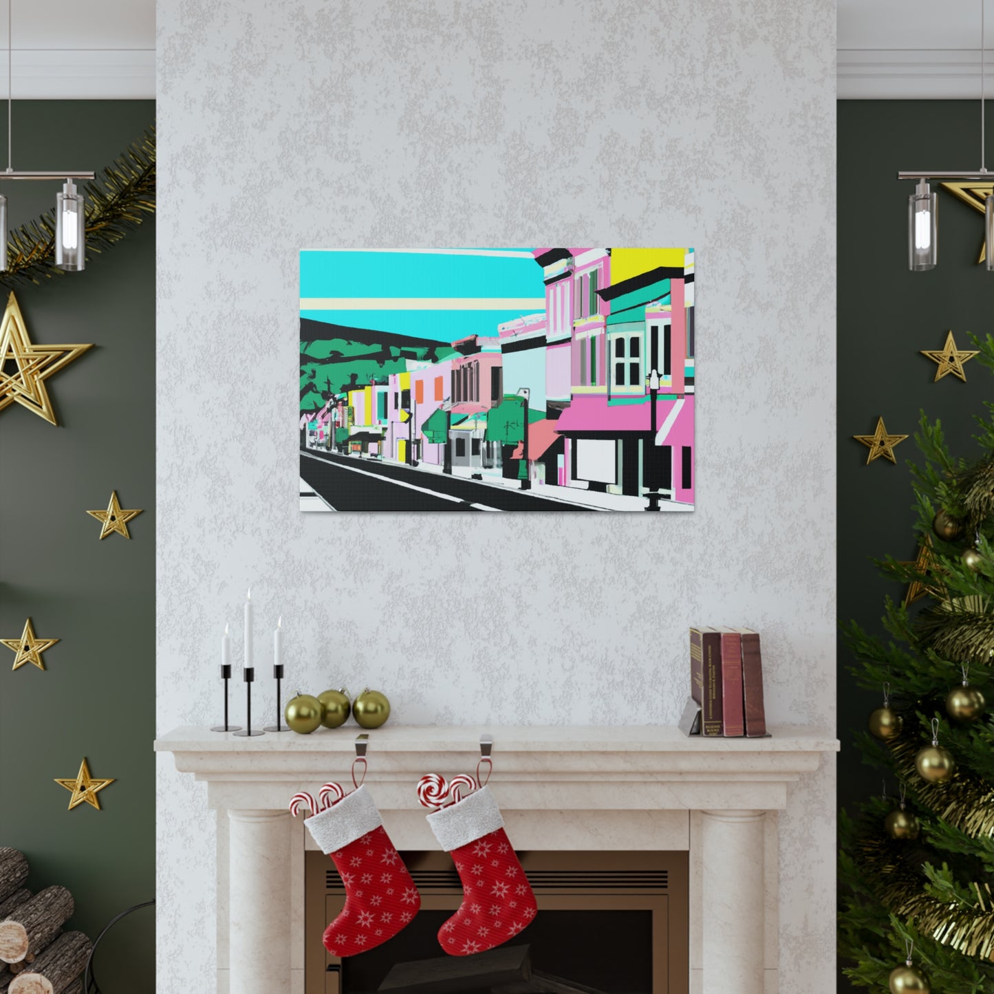 Pleasant Boulevard - Architectural Canvas Pop Art
