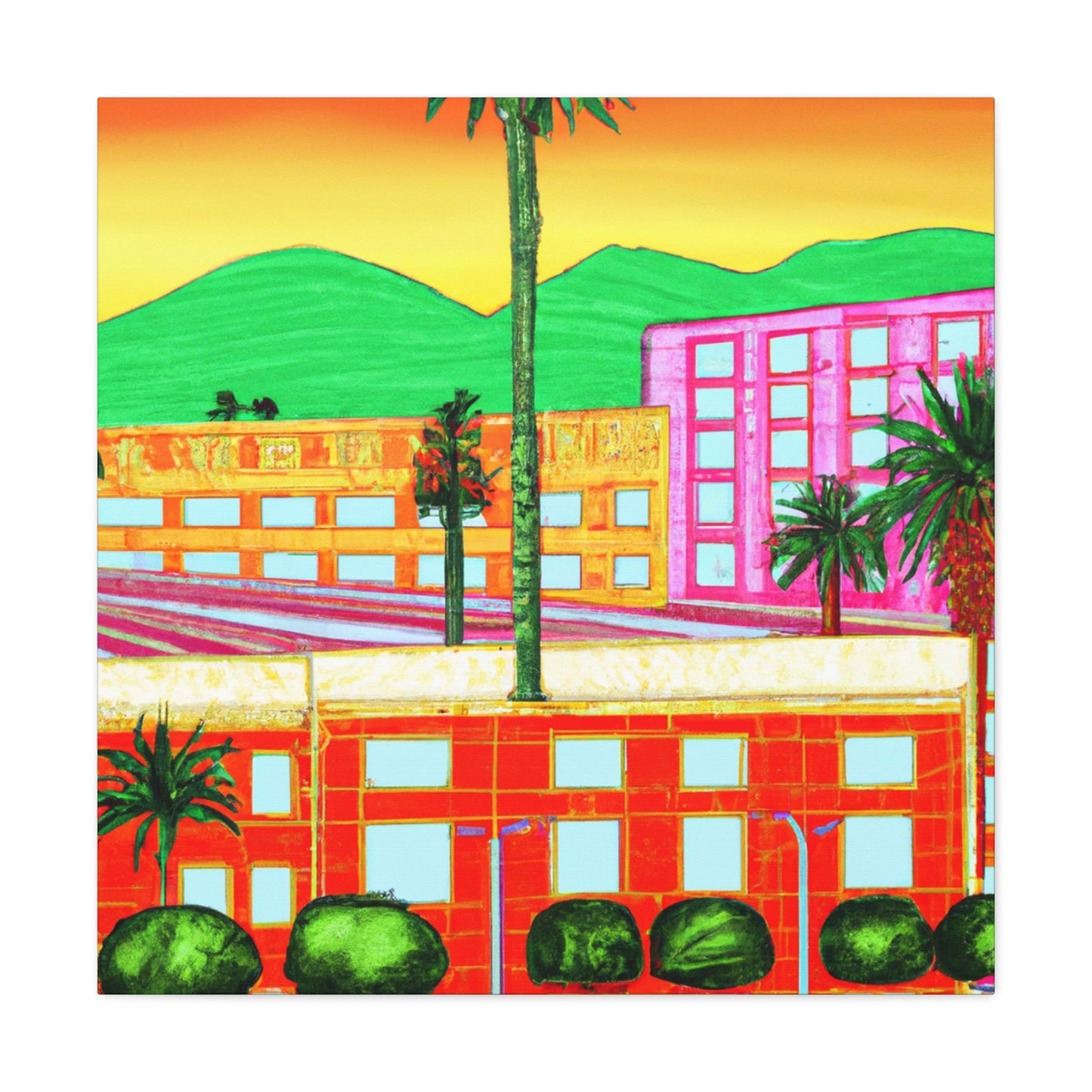 Sahara Splendor - Architectural - Canvas