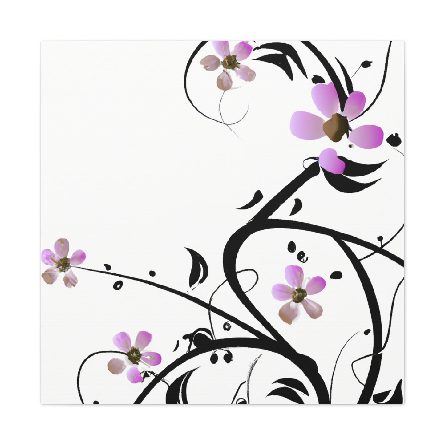 Carnation Cascade - Floral - Canvas