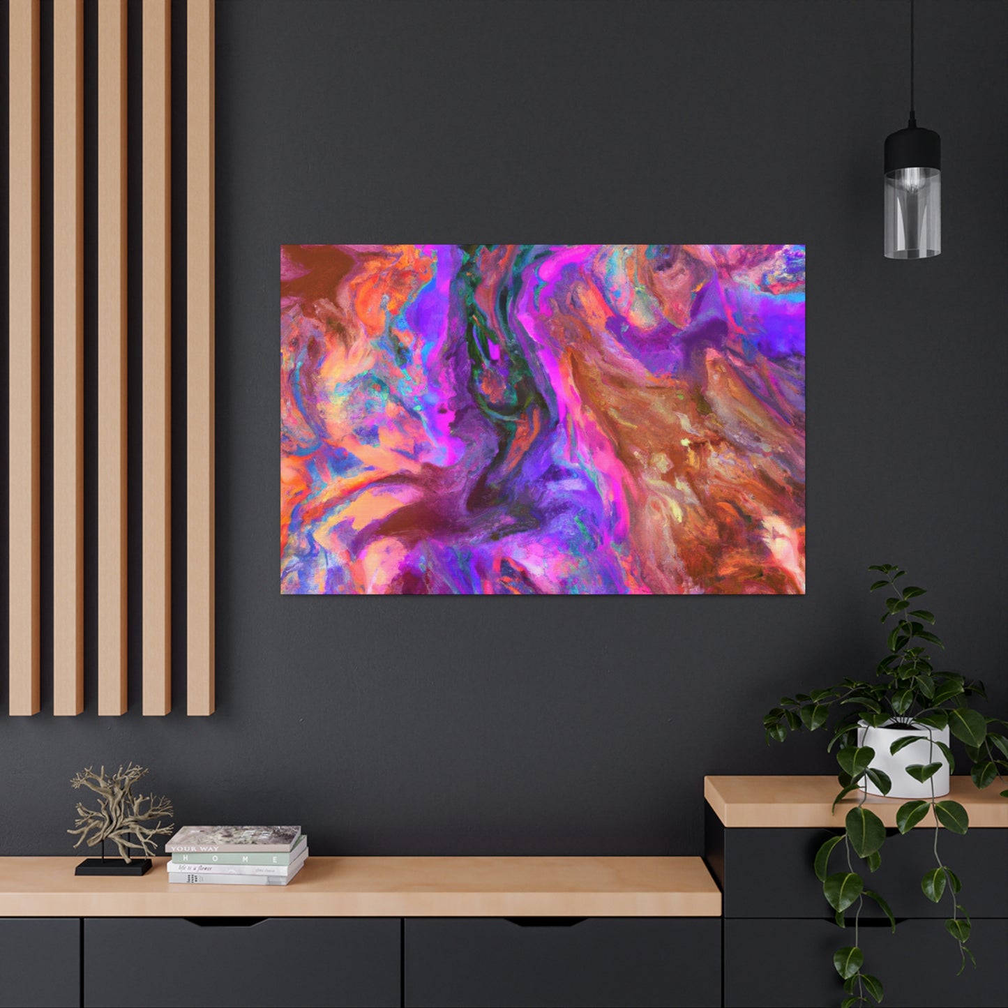 Flowing Color - Canvas - Abstract